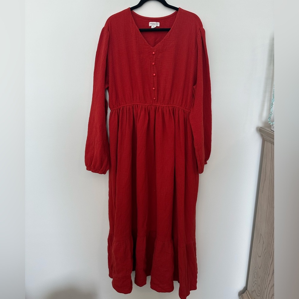 Midi peasant dress